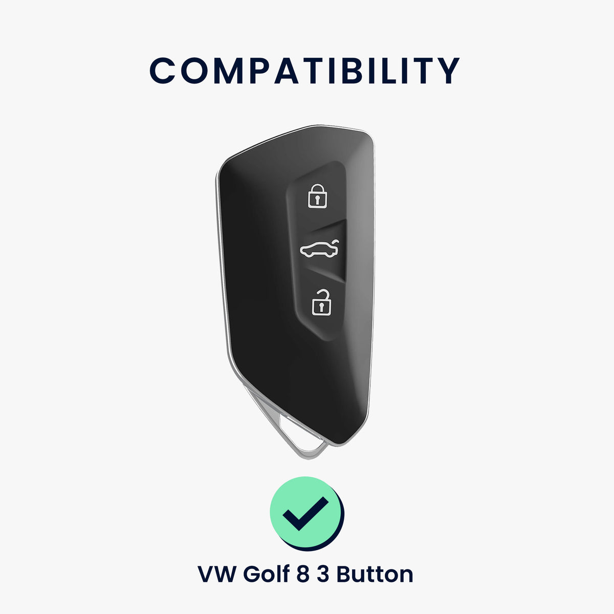 VW Golf 8 3-Tasten Autoschlüssel Schlüsselhülle