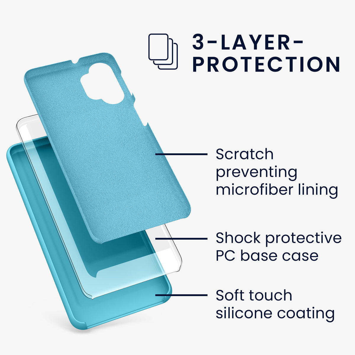 Samsung Galaxy A32 5G Silikon Handyhülle Matt