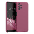 kwmobile Handyhülle für Samsung Galaxy A32 5G Hülle - Case Silikon - Kabelloses Laden - Schutzhülle Cover in Orchidee Violett Orchidee Violett  