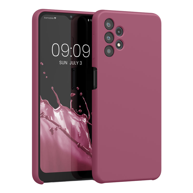 kwmobile Handyhülle für Samsung Galaxy A32 5G Hülle - Case Silikon - Kabelloses Laden - Schutzhülle Cover in Orchidee Violett Orchidee Violett  