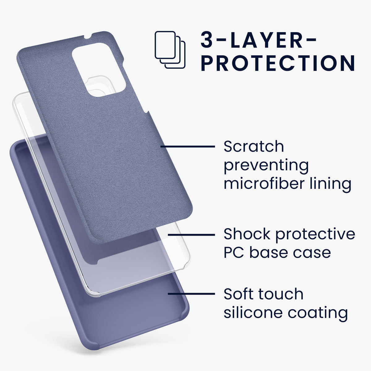 Silikon Handyhülle für Samsung Galaxy A52 / A52 5G / A52s 5G