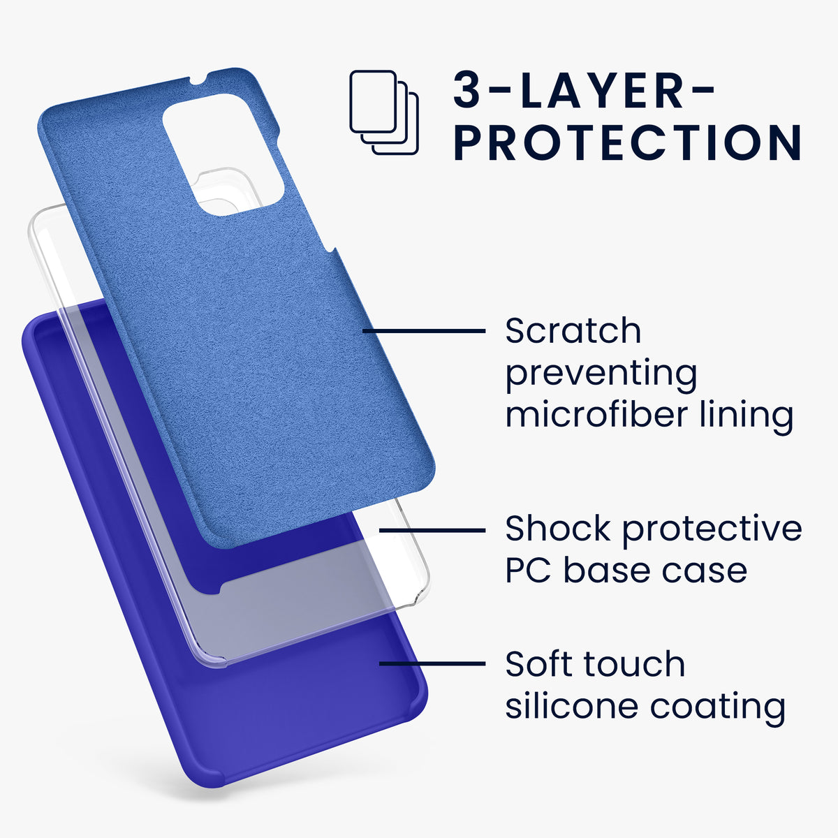 Silikon Handyhülle für Samsung Galaxy A52 / A52 5G / A52s 5G