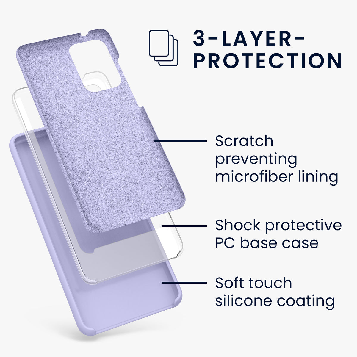 Silikon Handyhülle für Samsung Galaxy A52 / A52 5G / A52s 5G
