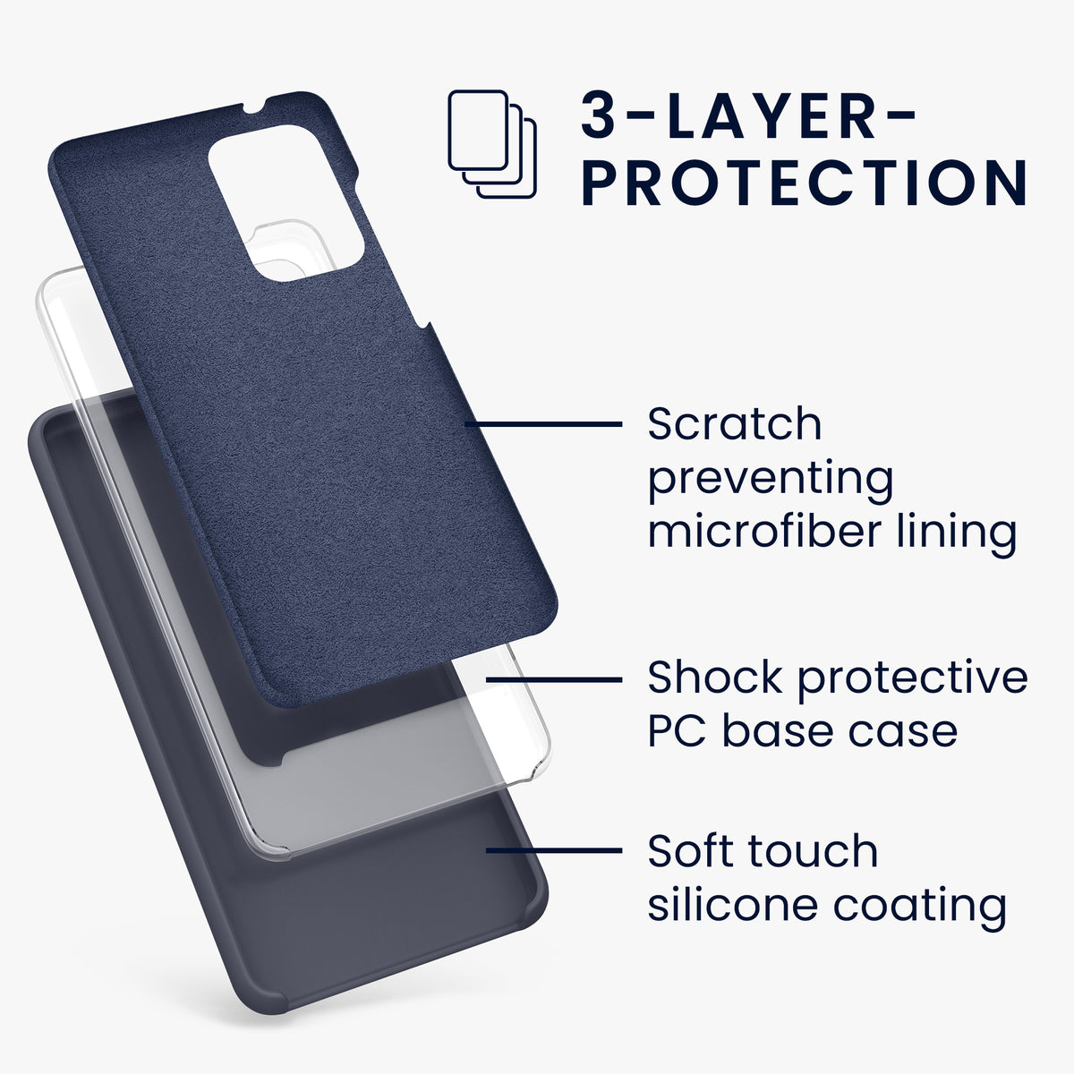 Silikon Handyhülle für Samsung Galaxy A52 / A52 5G / A52s 5G