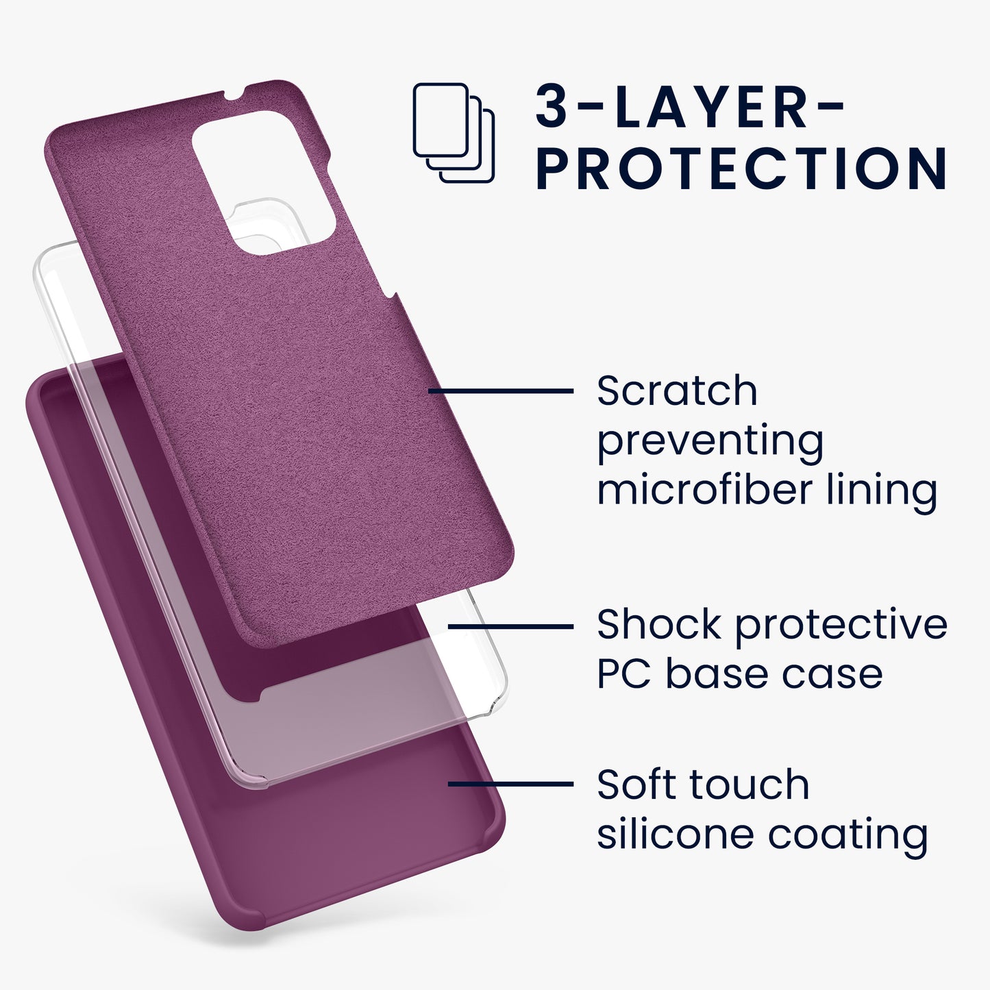 Silikon Handyhülle für Samsung Galaxy A52 / A52 5G / A52s 5G