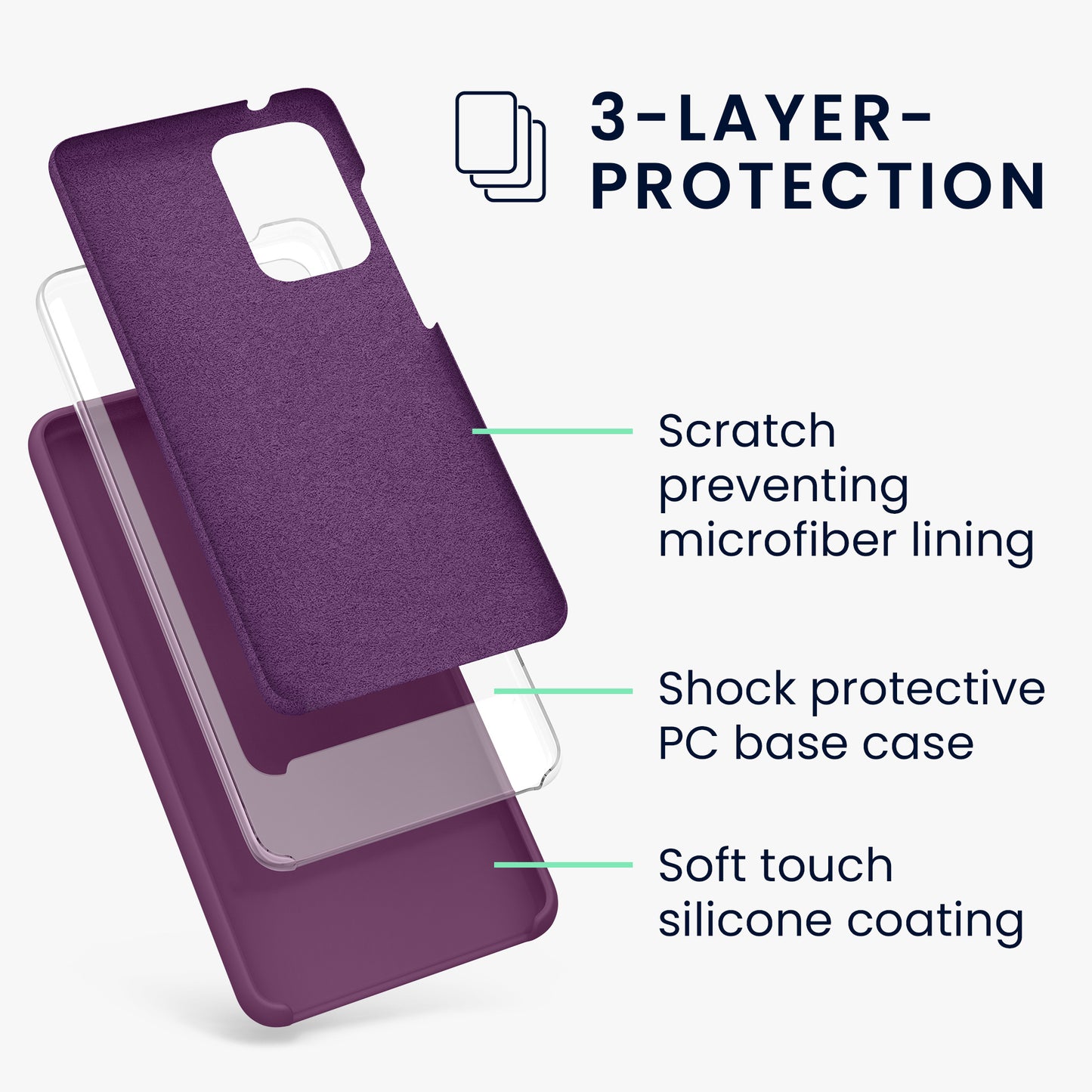 Silikon Handyhülle für Samsung Galaxy A52 / A52 5G / A52s 5G
