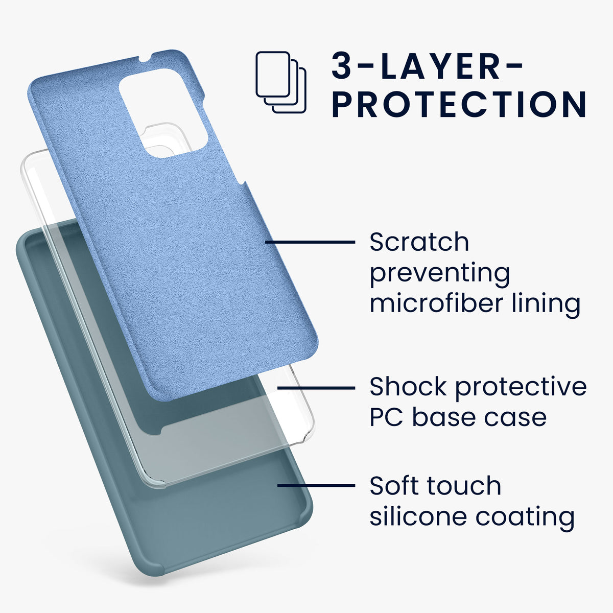 Silikon Handyhülle für Samsung Galaxy A52 / A52 5G / A52s 5G