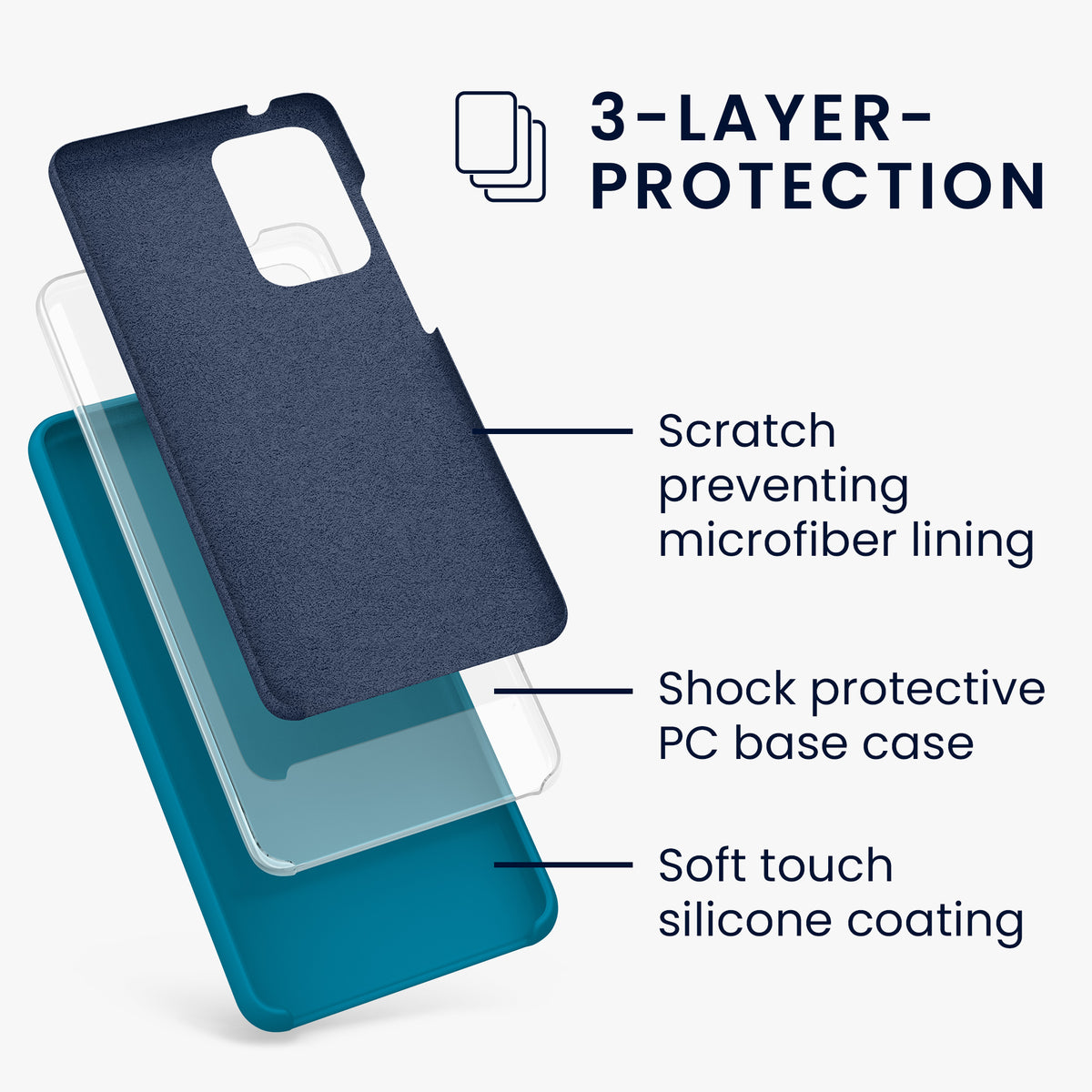 Silikon Handyhülle für Samsung Galaxy A52 / A52 5G / A52s 5G