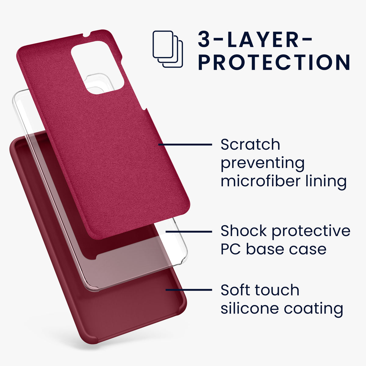 Silikon Handyhülle für Samsung Galaxy A52 / A52 5G / A52s 5G