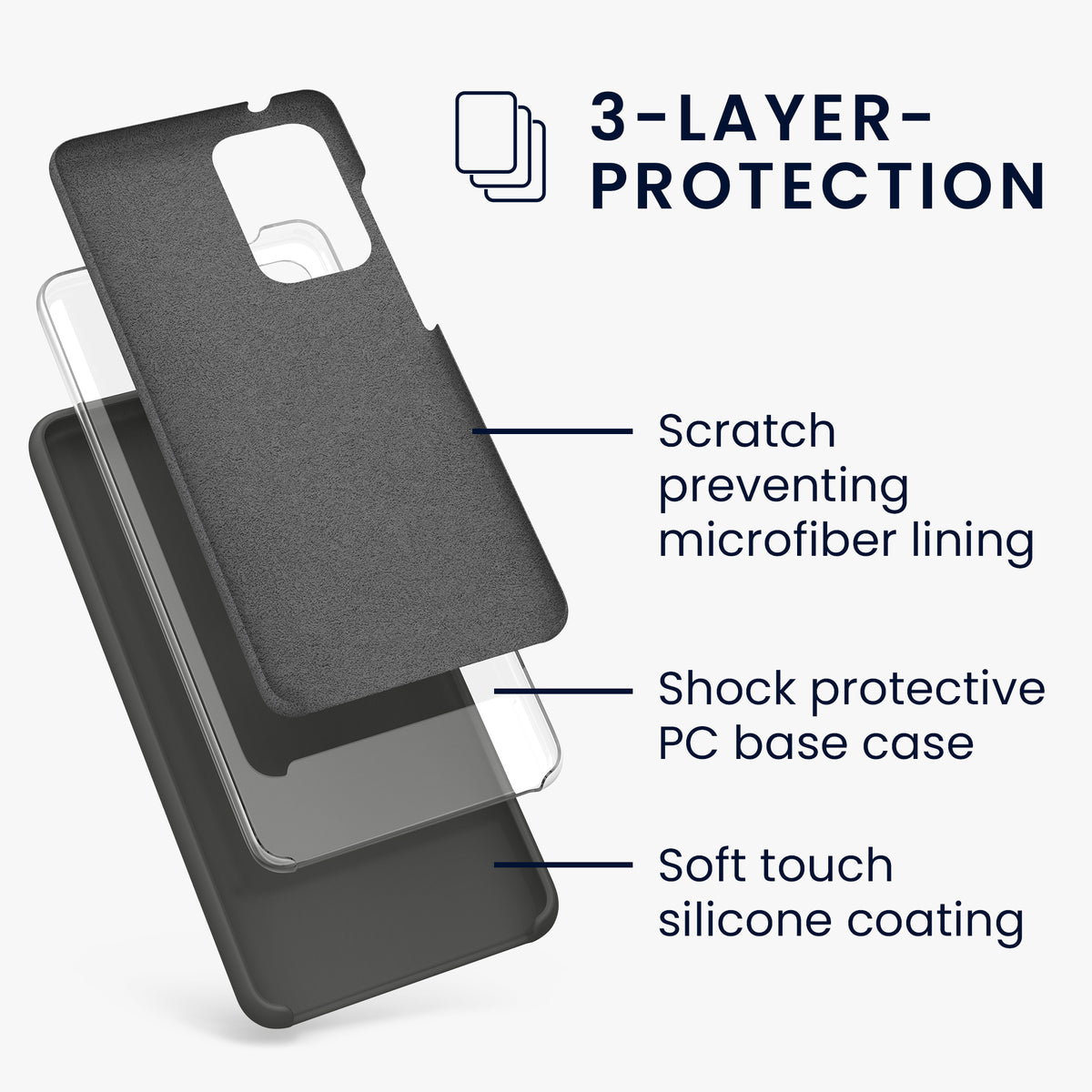 Silikon Handyhülle für Samsung Galaxy A52 / A52 5G / A52s 5G