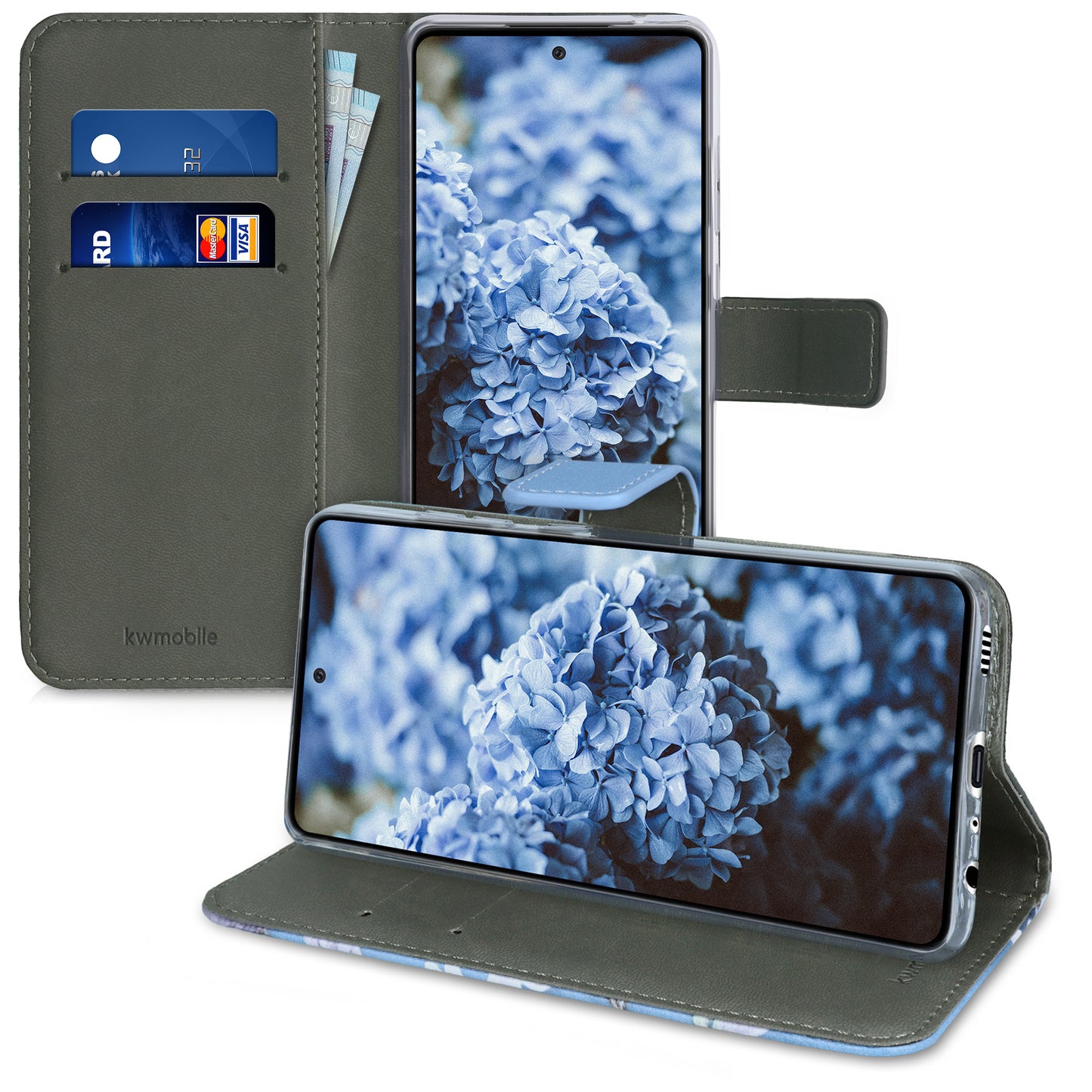 Handyhülle mit Kartenfach und Ständer für Samsung Galaxy A52 / A52 5G / A52s 5G