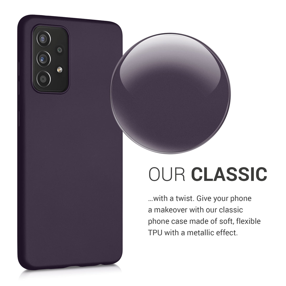 kwmobile Handyhülle für Samsung Galaxy A52 / A52 5G / A52s 5G Hülle - Silikon Case - Schutzhülle Cover