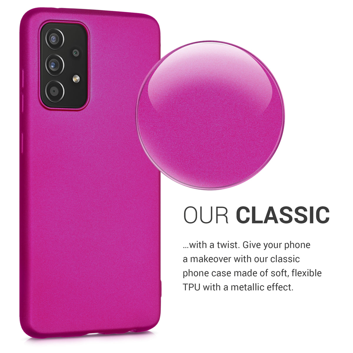 kwmobile Handyhülle für Samsung Galaxy A52 / A52 5G / A52s 5G Hülle - Silikon Case - Schutzhülle Cover