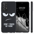 Silikon Handyhülle für Samsung Galaxy A52 / A52 5G / A52s 5G Don't Touch My Phone