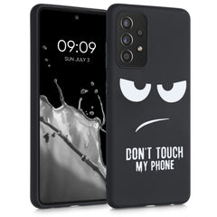 Silikon Handyhülle für Samsung Galaxy A52 / A52 5G / A52s 5G Don't Touch My Phone