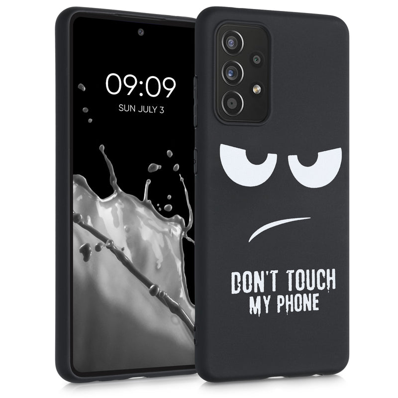 Silikon Handyhülle für Samsung Galaxy A52 / A52 5G / A52s 5G Don't Touch My Phone