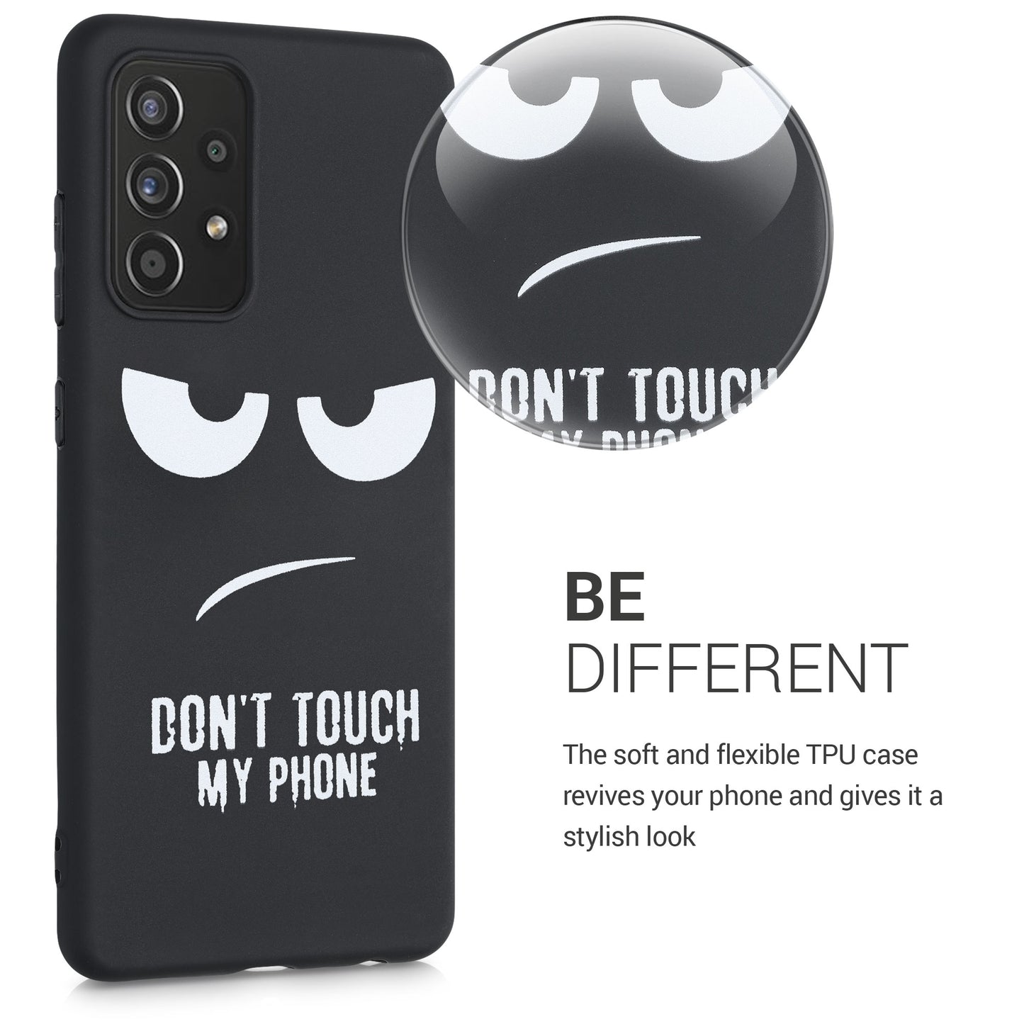 Silikon Handyhülle für Samsung Galaxy A52 / A52 5G / A52s 5G Don't Touch My Phone