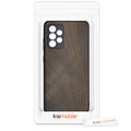 Hardcase mit TPU Bumper für Samsung Galaxy A52 / A52 5G / A52s 5G stoßfest Holz Nussbaum
