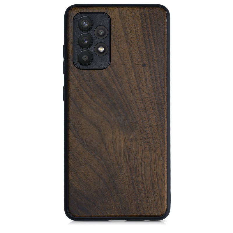 Hardcase mit TPU Bumper für Samsung Galaxy A52 / A52 5G / A52s 5G stoßfest Holz Nussbaum