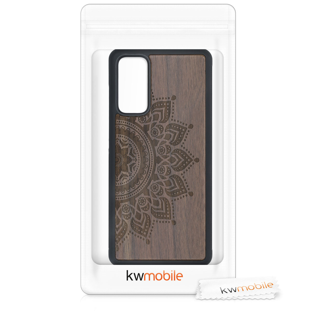 Samsung Galaxy S20 FE stoßfestes Hardcase mit TPU Bumper Holz Mandala