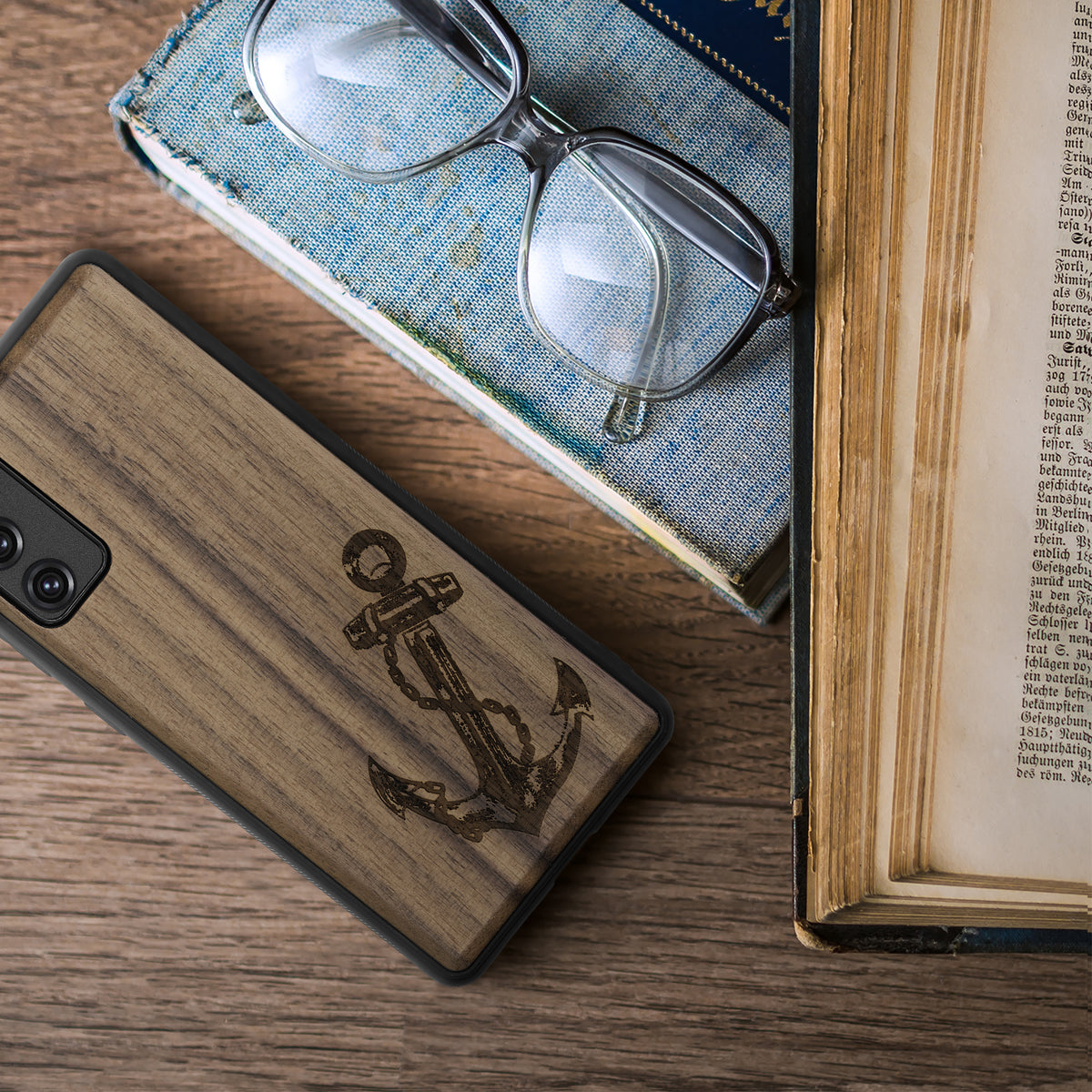 Samsung Galaxy S20 FE stoßfestes Hardcase mit TPU Bumper Holz Mandala