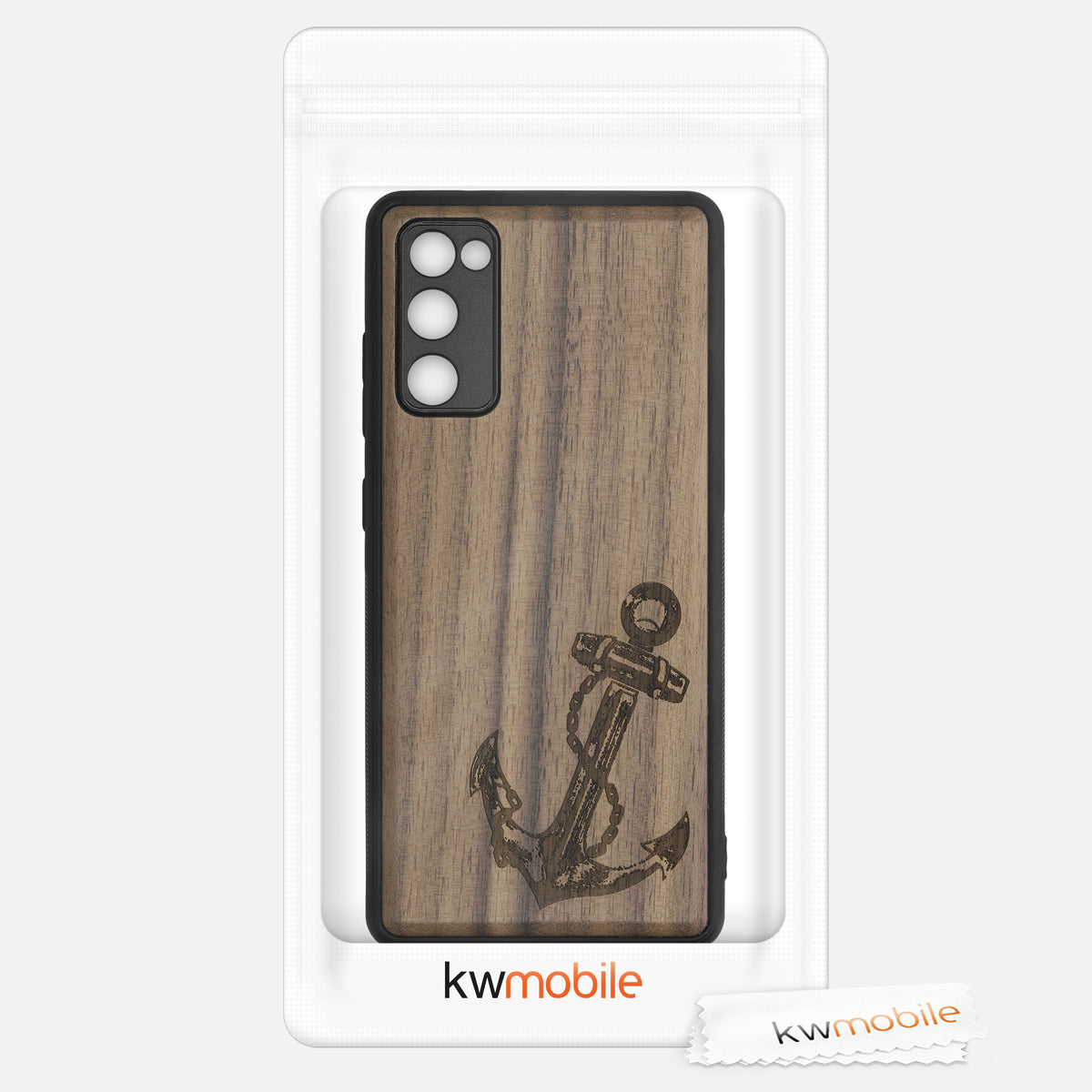 Samsung Galaxy S20 FE stoßfestes Hardcase mit TPU Bumper Holz Mandala