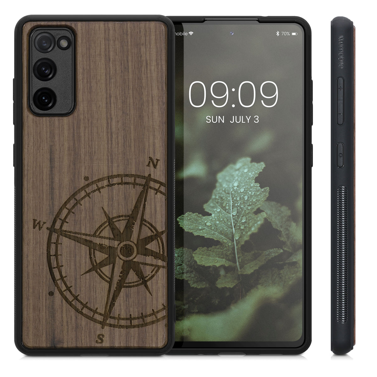 Samsung Galaxy S20 FE stoßfestes Hardcase mit TPU Bumper Holz Mandala