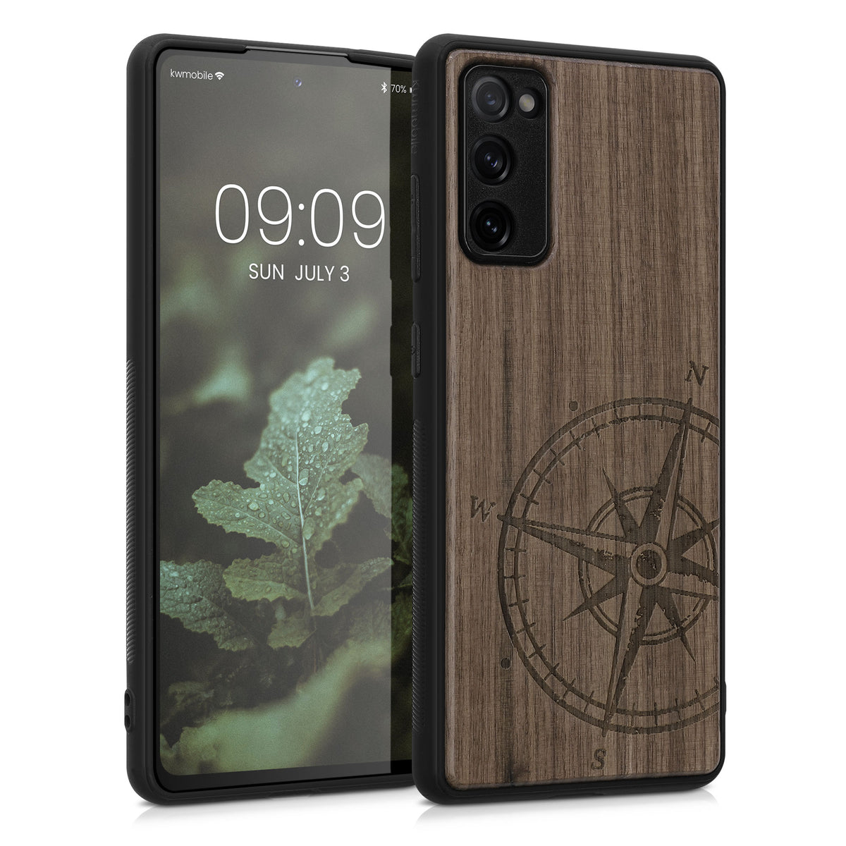 Samsung Galaxy S20 FE stoßfestes Hardcase mit TPU Bumper Holz Mandala