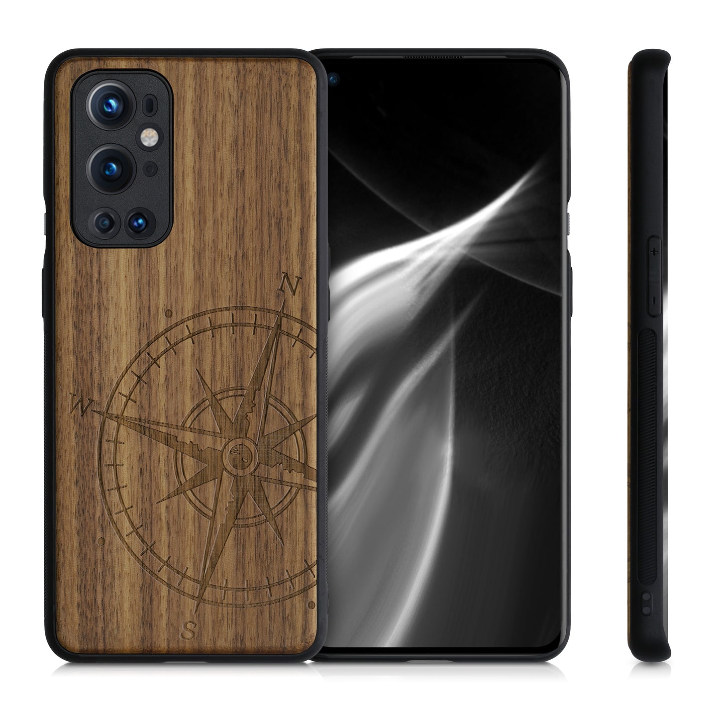 kwmobile Handyhülle für OnePlus 9 Pro Hülle - Case mit TPU Bumper - Stoßfestes Hardcase - Schutzhülle Cover