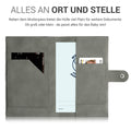 Hülle für österreichischen Mutter-Kind-Pass aus Kunstleder in Nubuklederoptik
