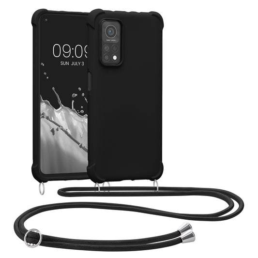 kwmobile Necklace Case kompatibel mit Xiaomi Mi 10T / Mi 10T Pro Hülle - Cover mit Kordel zum Umhängen - Silikon Schutzhülle