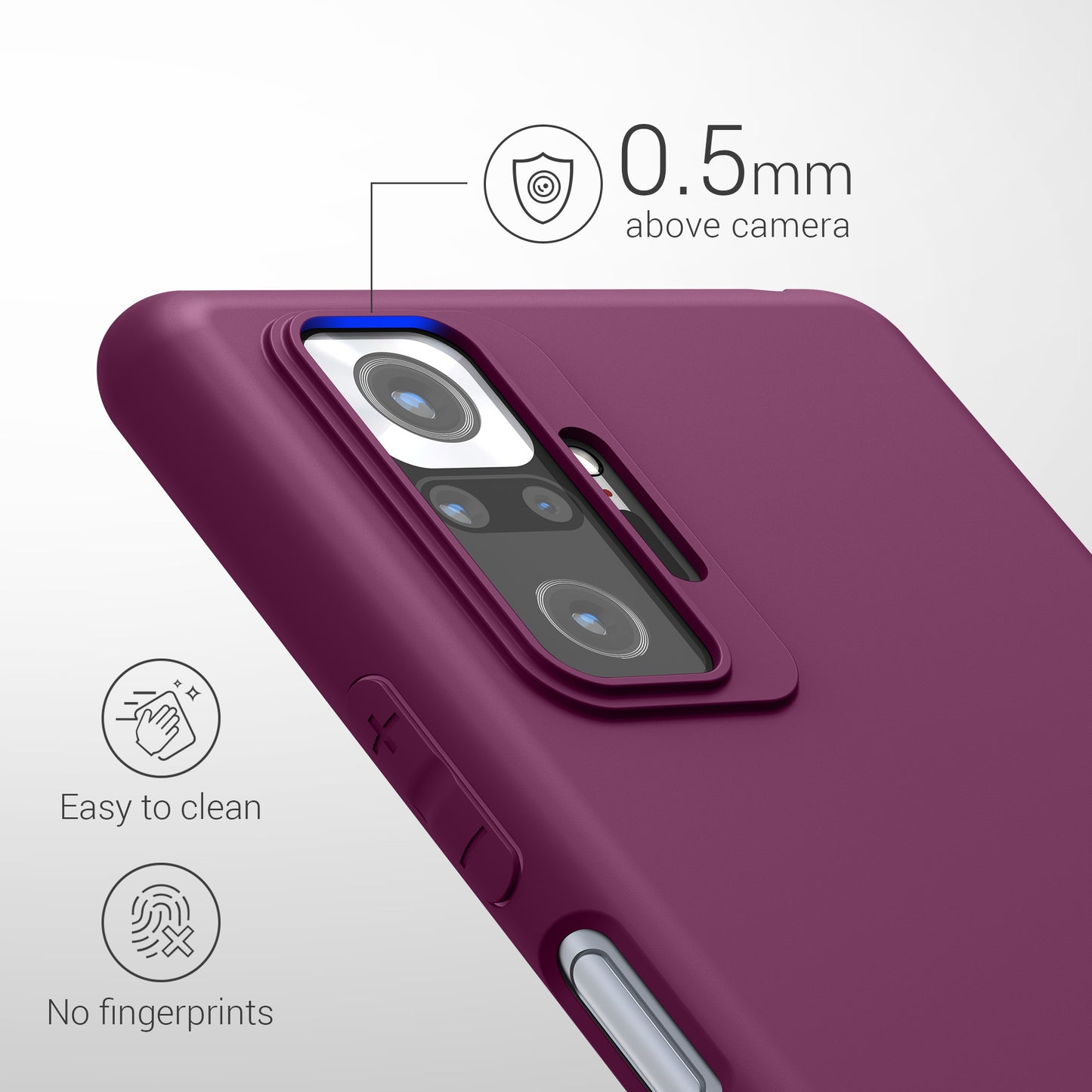 Xiaomi Redmi Note 10 Pro Handyhülle Silikon Matt