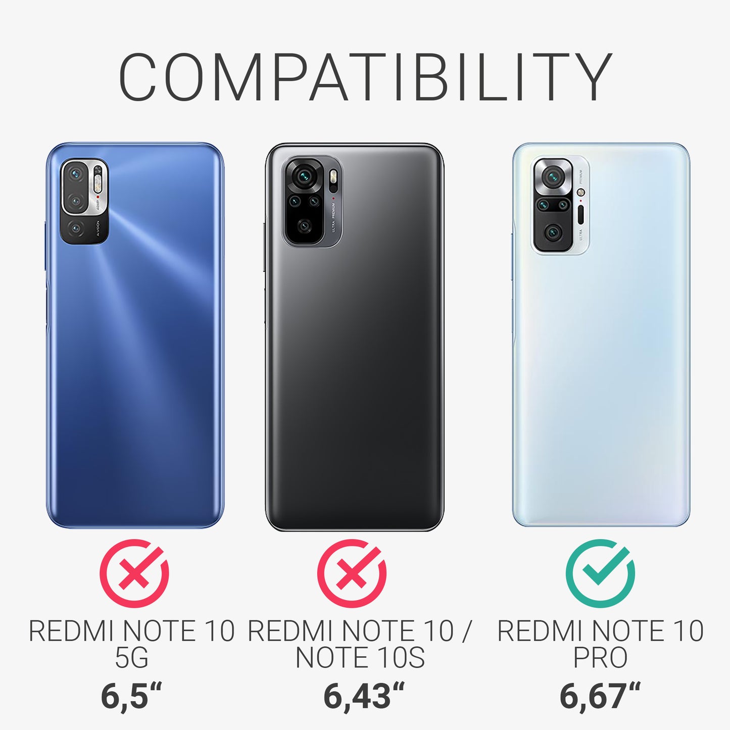 Xiaomi Redmi Note 10 Pro metallische Handyhülle