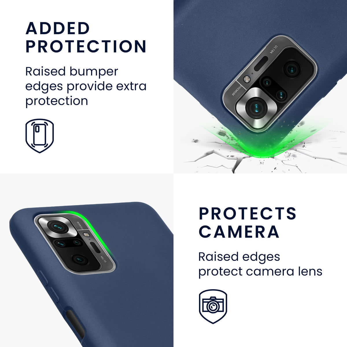 Xiaomi Redmi Note 10 Pro metallische Handyhülle