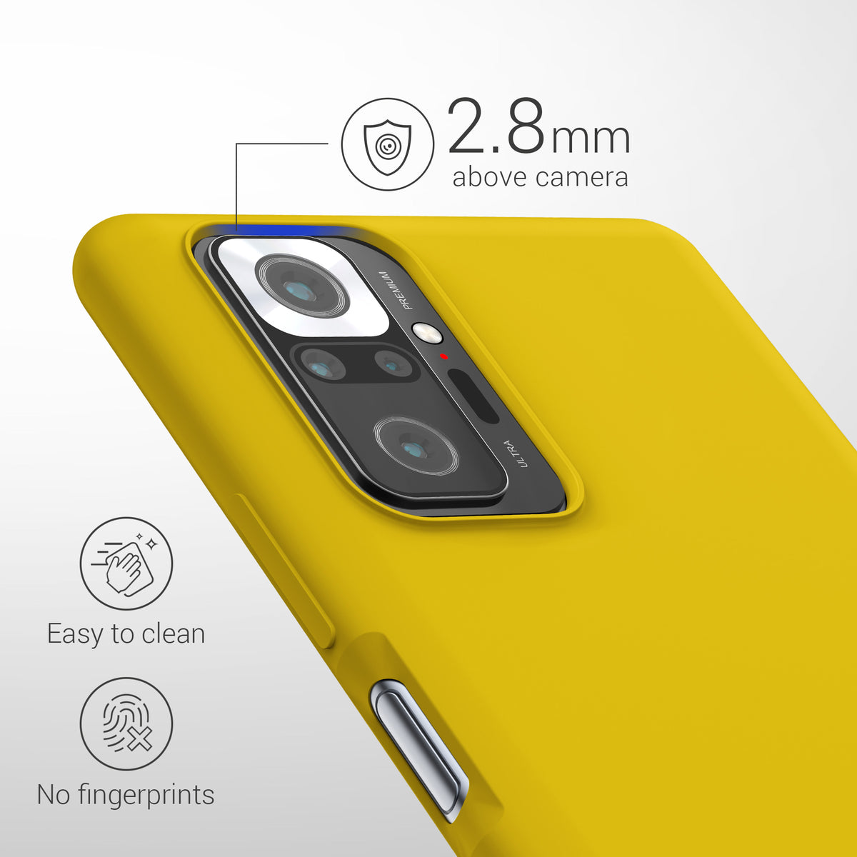 Xiaomi Redmi Note 10 Pro Silikon Handyhülle Matt