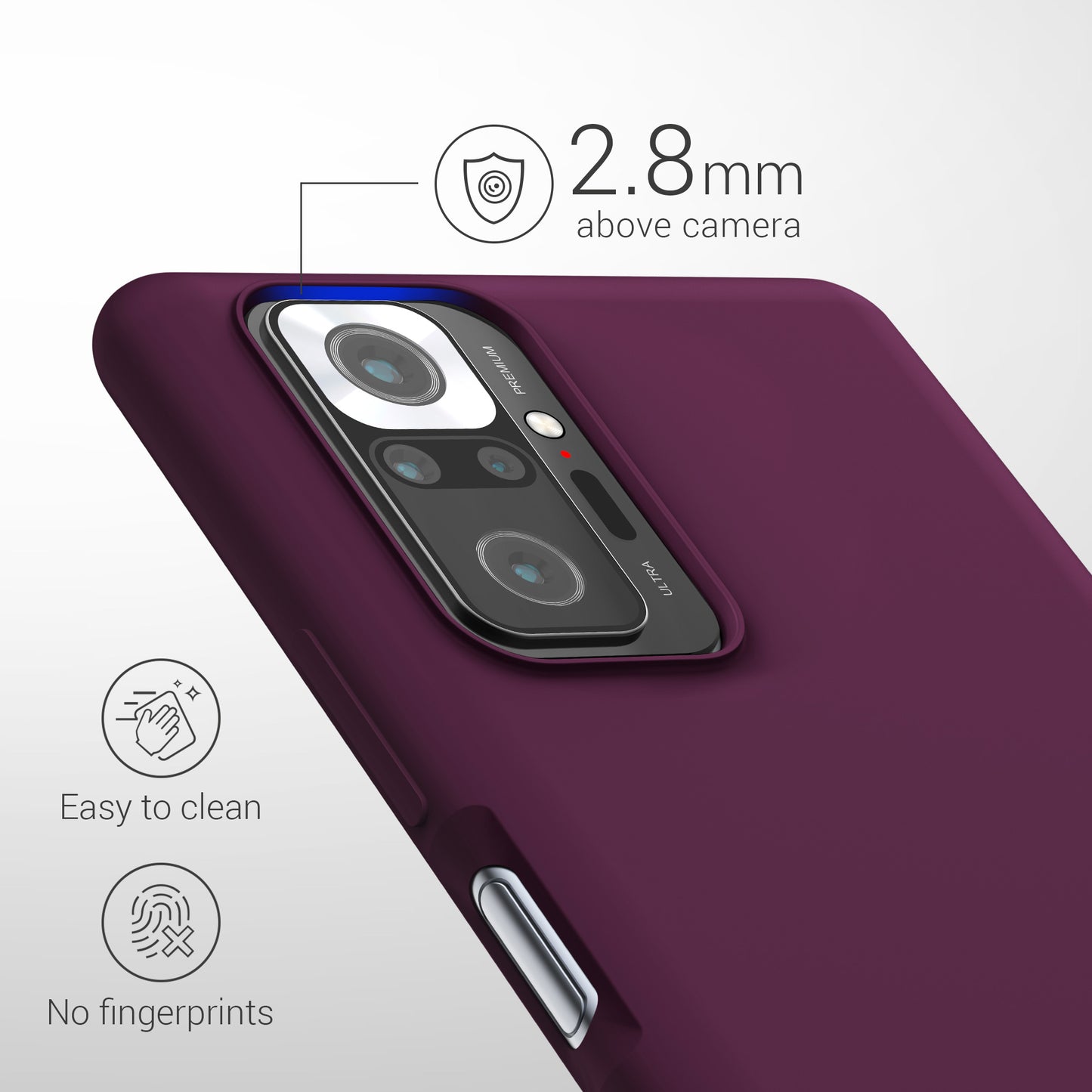 Xiaomi Redmi Note 10 Pro Silikon Handyhülle Matt