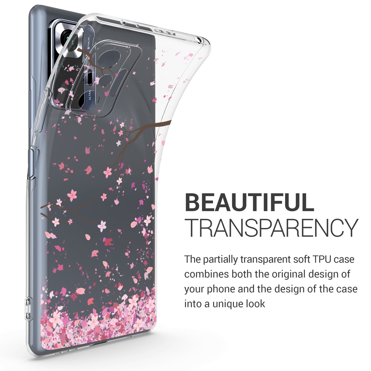 Redmi Note 10 Pro transparente Silikon Handyhülle