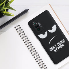 Xiaomi Redmi Note 10 Pro Silikon Handyhülle Don't Touch My Phone