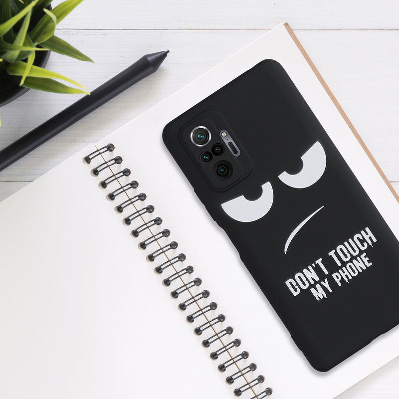 Xiaomi Redmi Note 10 Pro Silikon Handyhülle Don't Touch My Phone