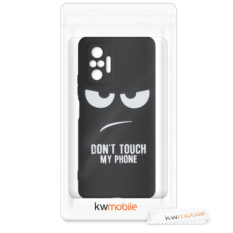 Xiaomi Redmi Note 10 Pro Silikon Handyhülle Don't Touch My Phone