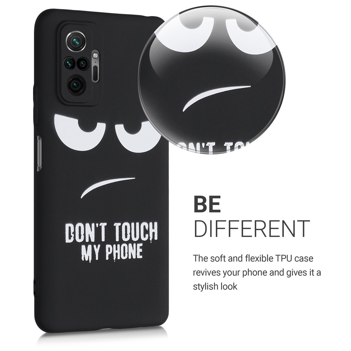 Xiaomi Redmi Note 10 Pro Silikon Handyhülle Don't Touch My Phone