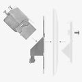 kwmobile Keystone Dose Modul Set - 2x Keystone Modul 2x Netzwerkdose 1-Port CAT 6A Kabel - 10Gibt/s geschirmt RJ45