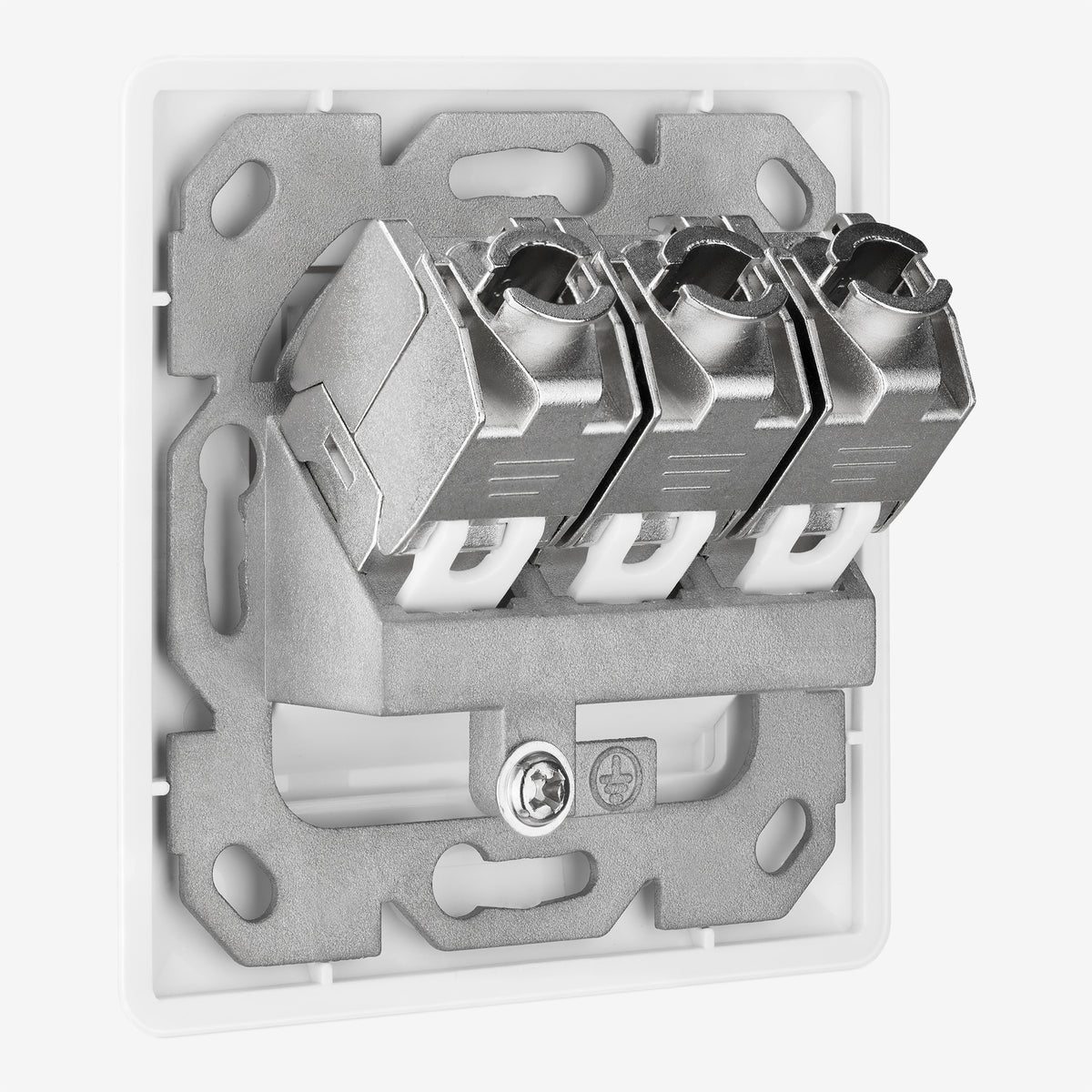 kwmobile Keystone Dose Modul Set - 2x Keystone Modul 2x Netzwerkdose 1-Port CAT 6A Kabel - 10Gibt/s geschirmt RJ45