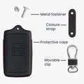 kwmobile Autoschlüssel Hülle kompatibel mit Renault 4-Tasten Smartkey Autoschlüssel (nur Keyless Go) - Schutzhülle Schlüsselhülle