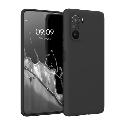 kwmobile Handyhülle für Xiaomi Mi 11i Hülle - weiches Handy Silikon Case - Schutzhülle Cover - Schwarz matt Schwarz matt  