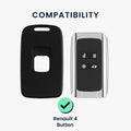 Renault 4-Tasten Smartkey (nur Keyless Go) Autoschlüssel Schlüsselhülle