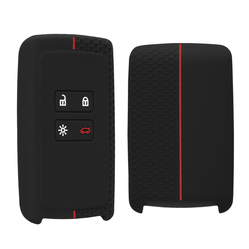 kwmobile Schlüsselhülle für Renault 4-Tasten Smartkey Autoschlüssel (nur Keyless Go) Hülle - Autoschlüssel Schlüssel