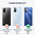 Xiaomi Redmi Note 10 5G Silikon Handyhülle Metallic
