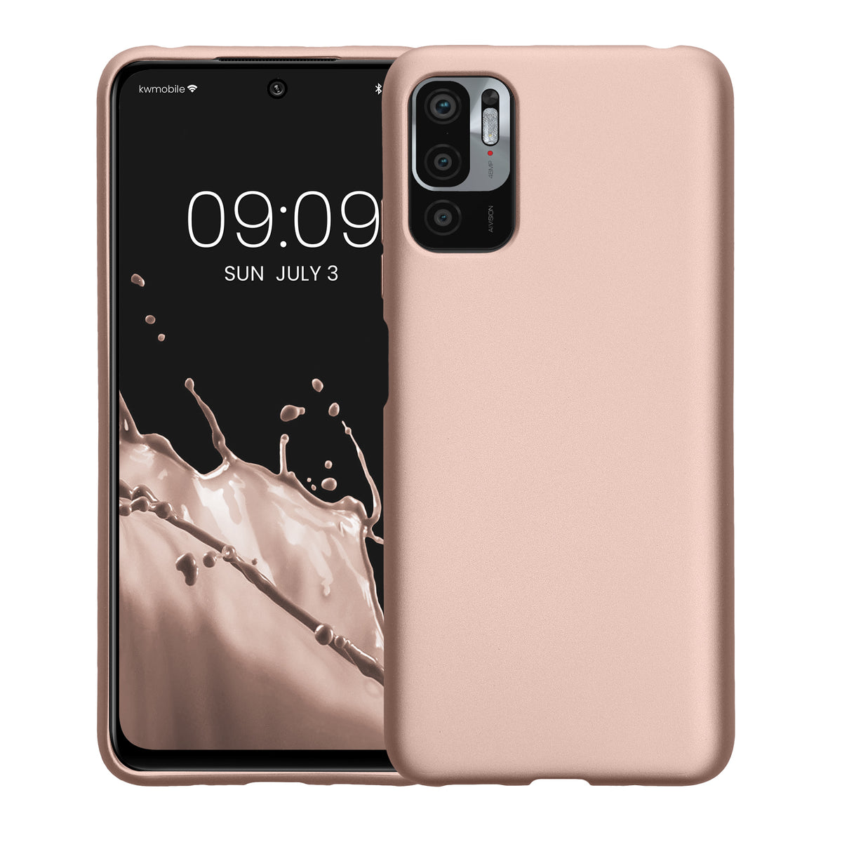 Xiaomi Redmi Note 10 5G Silikon Handyhülle Metallic