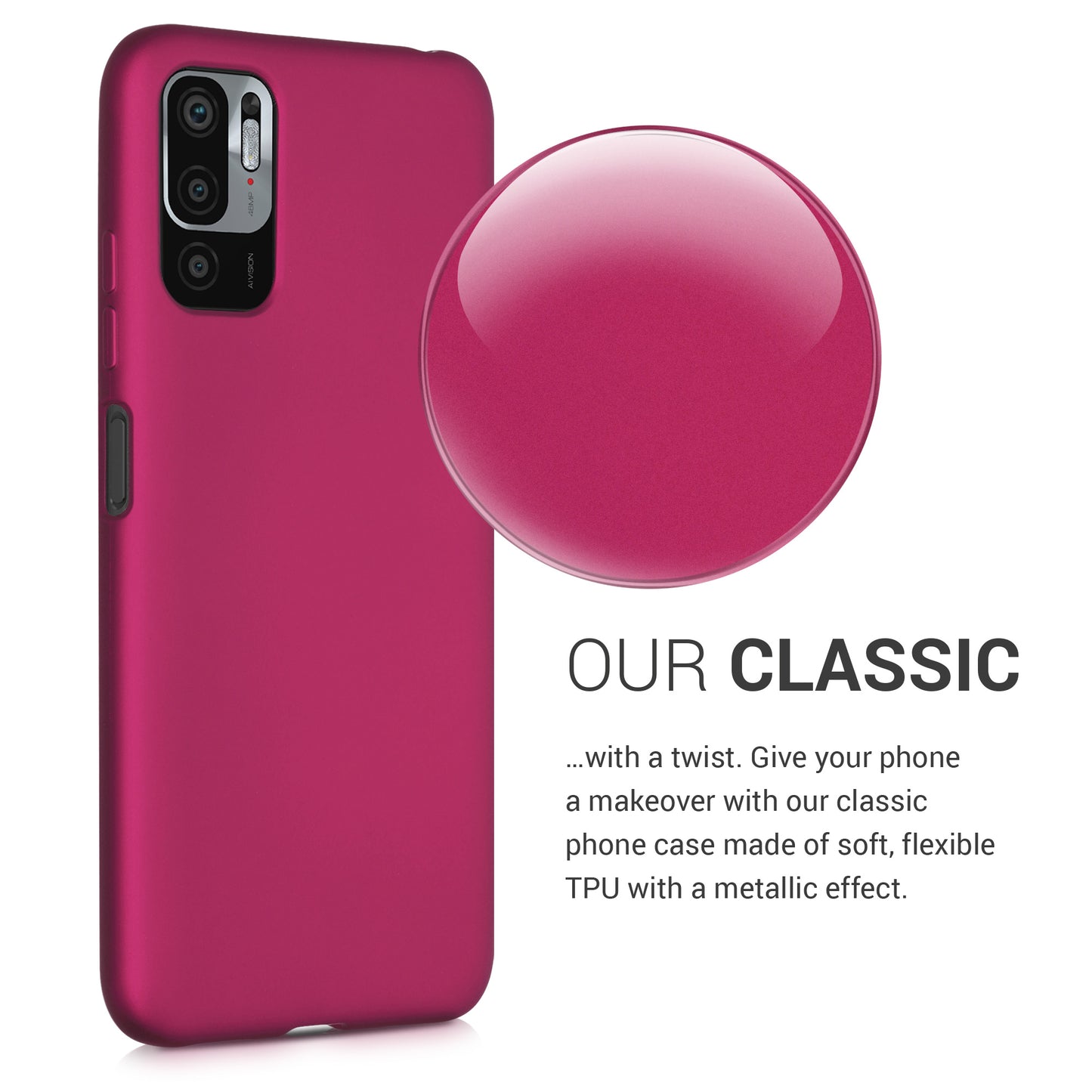Xiaomi Redmi Note 10 5G Silikon Handyhülle Metallic